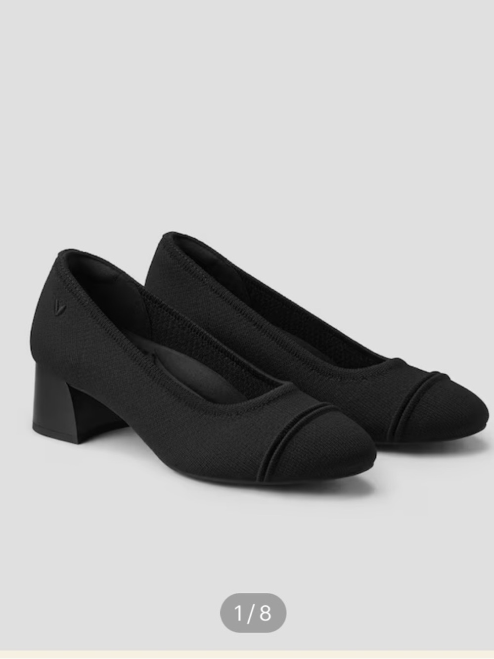 Vivaia Julie Pro Almond-Toe Chunky Heels in Black | 43 - Picture 2 of 11